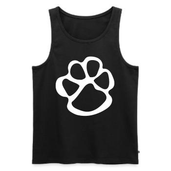 Paw prints dog paws paws dogs - Men's Premium Organic Tank Top - black - Front - AI Model Male 178 light (178cm)