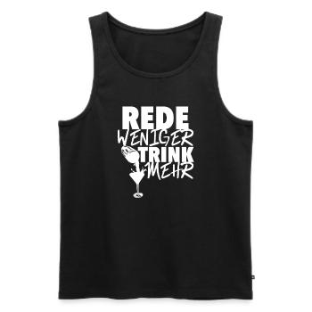 Barkeeper Bartender Spruch - Männer Premium Bio Tank Top - Schwarz - Vorne - AI Model Male 178 light (178cm)