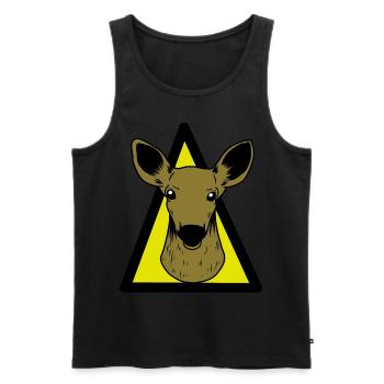 Roe deer Wild animals Red deer hunting Hunters Deer hunting - Men's Premium Organic Tank Top - black - Front - AI Model Male 178 light (178cm)