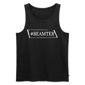 Hashtag Beamter Beamten Sprüche - Männer Premium Bio Tank Top - Schwarz - Vorne - Michal (187cm)