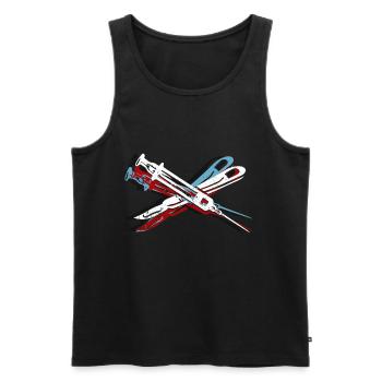 surgeon - Men's Premium Organic Tank Top - black - Front - AI Model Male 178 light (178cm)