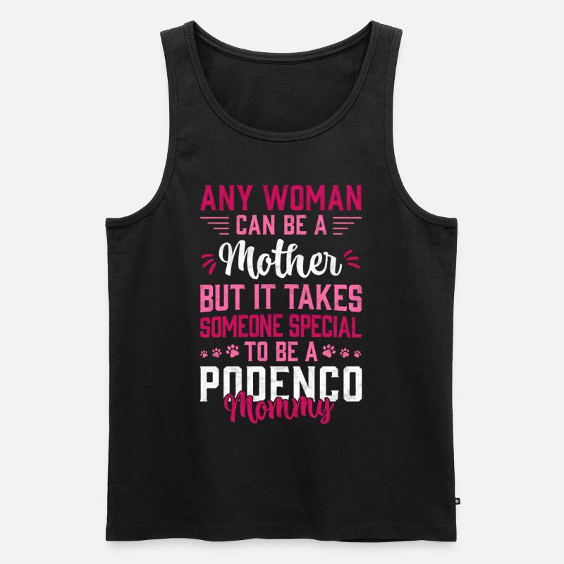 Podenco Mama spanischer Jagdhund Geschenk - Männer Premium Bio Tank Top - Schwarz