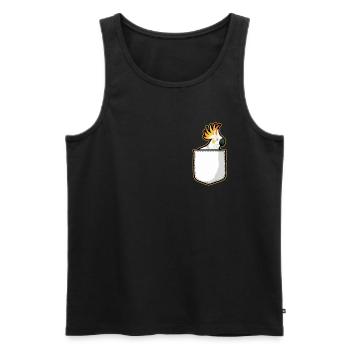 Kakadu Taschenpapagei Vogel - Männer Premium Bio Tank Top - Schwarz - Vorne - Michal (187cm)