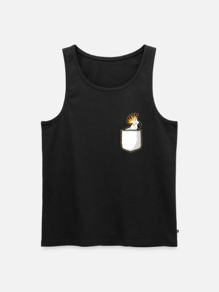 Cacafaï de poche oiseau - Débardeur bio Premium Homme - noir