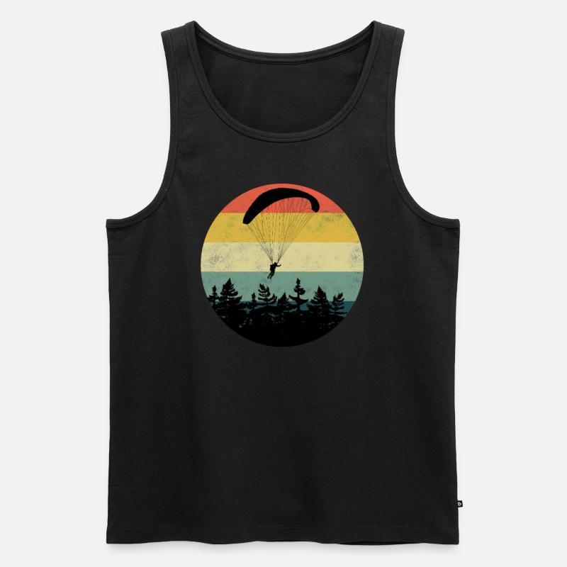 Gleitschirm Paraglider Paragliding - Männer Premium Bio Tank Top - Schwarz