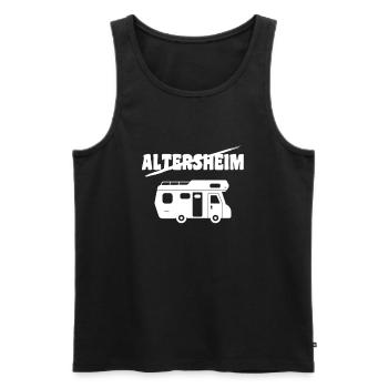 Camping statt Altersheim - Männer Premium Bio Tank Top - Schwarz - Vorne - Michal (187cm)