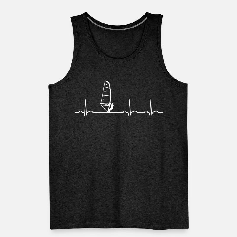 Evolution Windsurf Surf Windsurfer Windsurf Shirt Débardeur bio Premium Homme