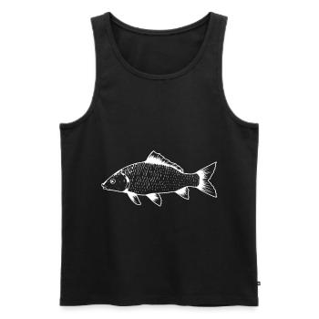 Fisch Angeln Fischen Angler Hobby Wassertiere - Männer Premium Bio Tank Top - Schwarz - Vorne - AI Model Male 178 light (178cm)