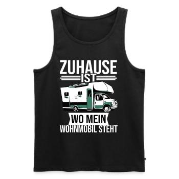 Camping Wohnmobil Camper Geschenk - Männer Premium Bio Tank Top - Schwarz - Vorne - Michal (187cm)