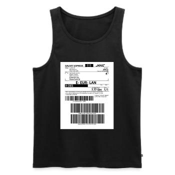 Galaxy Mail Streetwear Post vom Mars Weltraum 2021 - Männer Premium Bio Tank Top - Schwarz - Vorne - Michal (187cm)