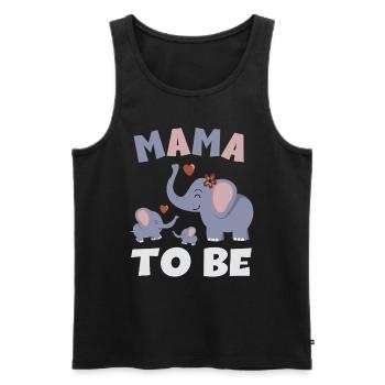 Maman To Be Elephant Bébé Elephant Jumeaux - Débardeur bio Premium Homme - noir - Devant - Michal (187cm)
