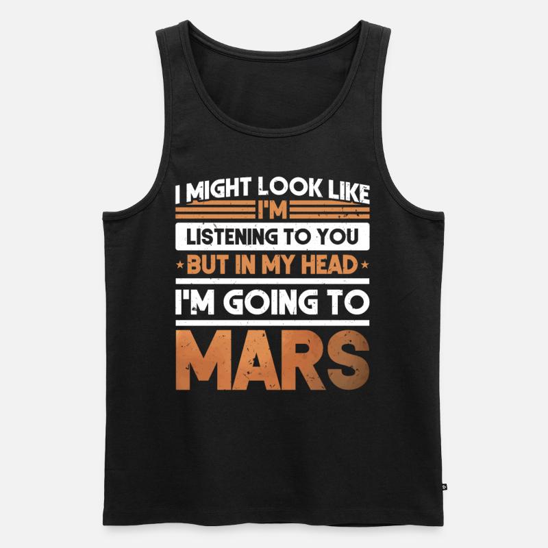 Mars - Männer Premium Bio Tank Top - Schwarz