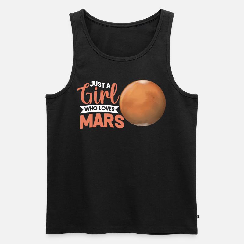 Mars - Männer Premium Bio Tank Top - Schwarz