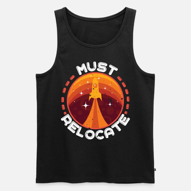 Mars - Männer Premium Bio Tank Top - Schwarz