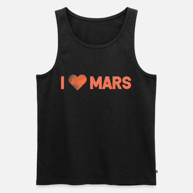 Mars - Männer Premium Bio Tank Top - Schwarz