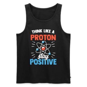 Chemist Laboratory Periodic Table Neutron Alchemy - Men's Premium Organic Tank Top - black - Front - AI Model Male 178 light (178cm)