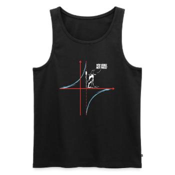 You Shall Not Pass - Mathematicians & Math Teachers - Men's Premium Organic Tank Top - black - Front - AI Model Male 178 light (178cm)