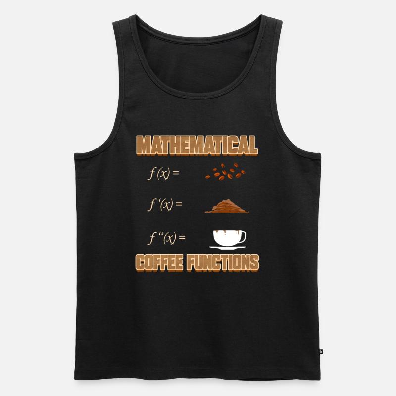 Mathematical Coffee Functions Mathematician - Men's Premium Organic Tank Top - black