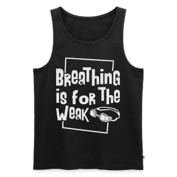 Schwimmer Schwimmen - Männer Premium Bio Tank Top - Schwarz - Vorne - AI Model Male 178 light (178cm)