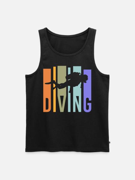 Divers dive - Men's Premium Organic Tank Top - black