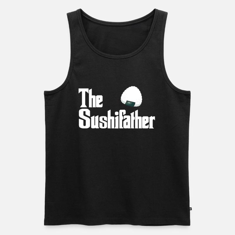 Sushi - Männer Premium Bio Tank Top - Schwarz