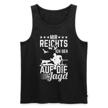 Jagd Mir Reichts Ich Geh Auf Die Jagd - Männer Premium Bio Tank Top - Schwarz - Vorne - AI Model Male 178 light (178cm)