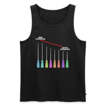 Evil Cute Patients Medical Assistants - Men's Premium Organic Tank Top - black - Front - Michal (187cm)