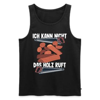 Handwerker Holzfäller Forstwirt Forstarbeiter - Männer Premium Bio Tank Top - Schwarz - Vorne - Michal (187cm)