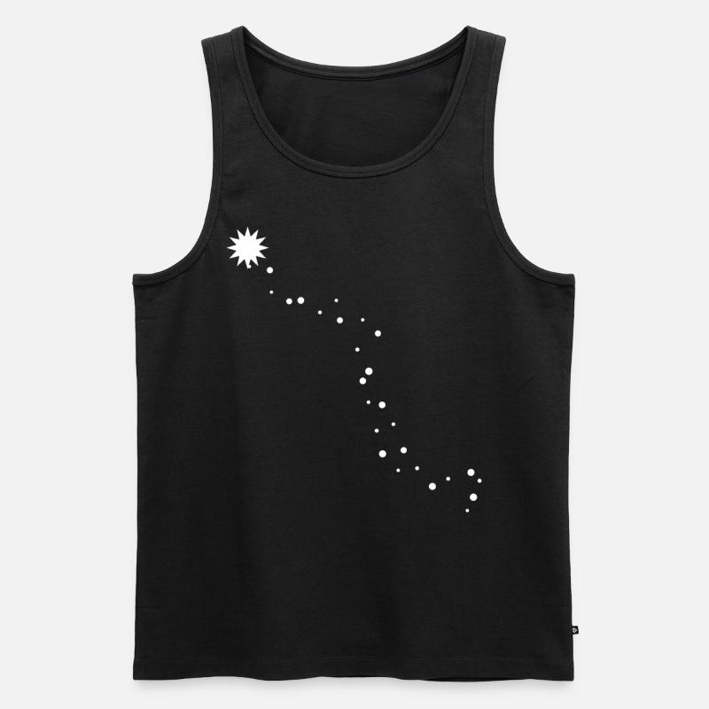Sternen Nacht - Männer Premium Bio Tank Top - Schwarz