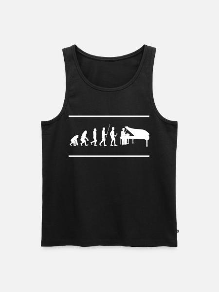piano - Men's Premium Organic Tank Top - black