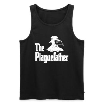The Plaguefather Lustiger Mittelalter Pestarzt - Männer Premium Bio Tank Top - Schwarz - Vorne - AI Model Male 178 light (178cm)