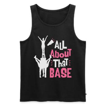 Cheerleading cheerleading team - Men's Premium Organic Tank Top - black - Front - AI Model Male 178 light (178cm)