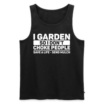 Gardener Garden Gardening Gardener Gift - Men's Premium Organic Tank Top - black - Front - Michal (187cm)