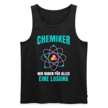 Chemie - Männer Premium Bio Tank Top - Schwarz - Vorne - Michal (187cm)