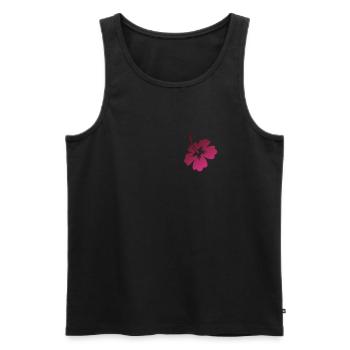 Hawaii Blume Liebe Symbol Garten - Männer Premium Bio Tank Top - Schwarz - Vorne - AI Model Male 178 light (178cm)