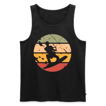 Wakeboard Wakeboarder - Männer Premium Bio Tank Top - Schwarz - Vorne - Michal (187cm)