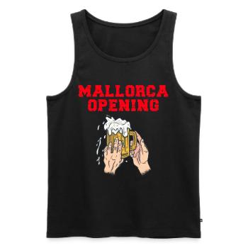 Mallorca Opening 2021 Party Outfit - Men's Premium Organic Tank Top - black - Front - Michal (187cm)