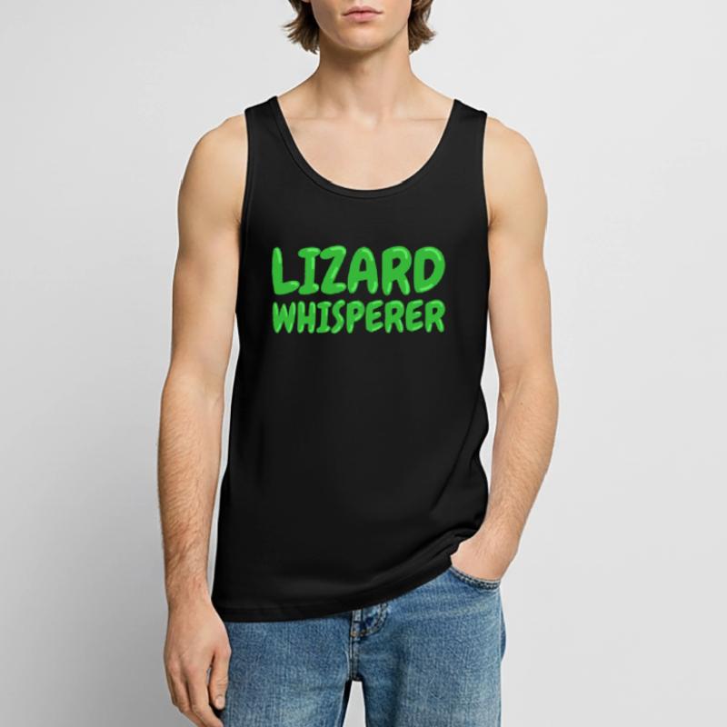 Lizard Whisperer Echsen Flüsterer Eidechse Männer Premium Bio Tank Top