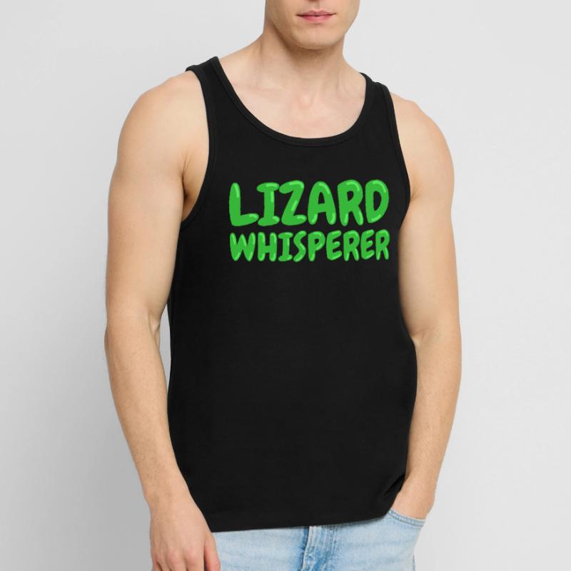 Lizard Whisperer Echsen Flüsterer Eidechse Männer Premium Bio Tank Top