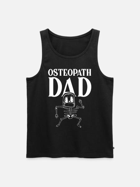 Osteopath Papa Osteopath Osteopathy Profession - Men's Premium Organic Tank Top - black