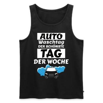 auto waschtag - Männer Premium Bio Tank Top - Schwarz - Vorne - Michal (187cm)