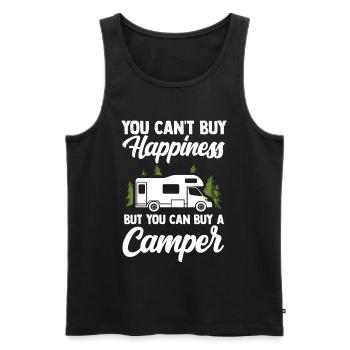 Camper - Männer Premium Bio Tank Top - Schwarz - Vorne - Michal (187cm)