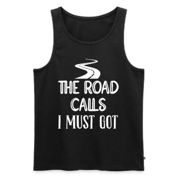 Asphalt builder road builder - Men's Premium Organic Tank Top - black - Front - AI Model Male 178 light (178cm)