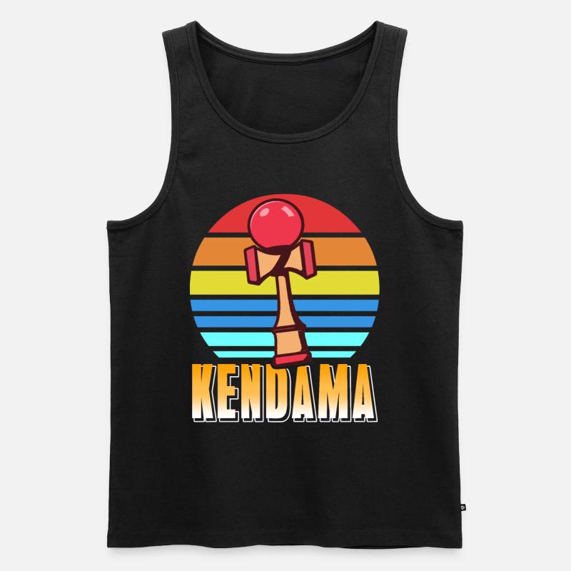 Kendama - Männer Premium Bio Tank Top - Schwarz