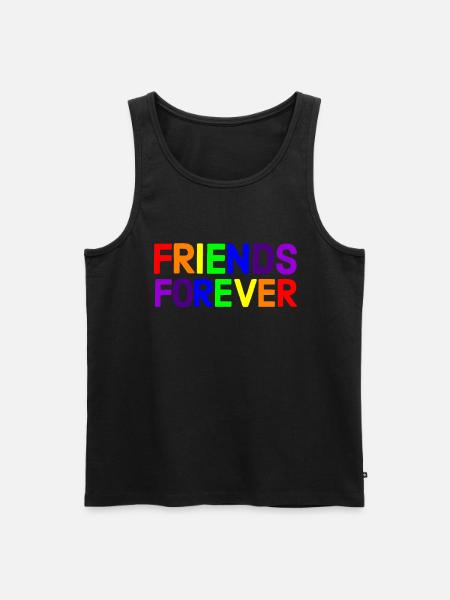 Rainbow, Rainbow, Rainbow, Rainbow, Rainbow - Men's Premium Organic Tank Top - black