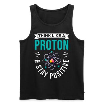 Chemistry Tshirt Neutron Atom Molecule Teacher Alchemy - Men's Premium Organic Tank Top - black - Front - AI Model Male 178 light (178cm)