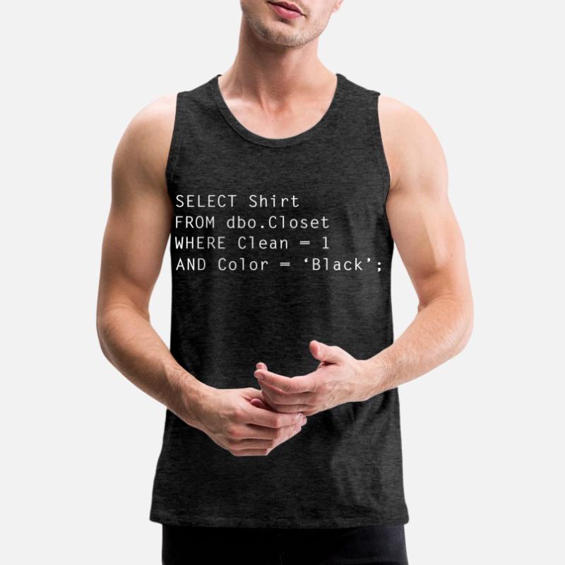 Funny Programmer Programming Language Phyton Java Men's Premium Organic Tank Top