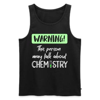 chemist - Men's Premium Organic Tank Top - black - Front - Michal (187cm)
