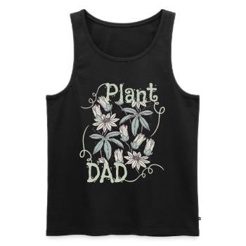 Plant-Dad, Plant-Daddy, Pflanzen, lustiger Spruch - Männer Premium Bio Tank Top - Schwarz - Vorne - AI Model Male 178 light (178cm)
