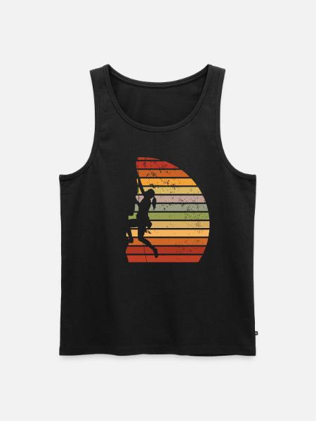 Geschenk Kletterer Boulderer klettern - Männer Premium Bio Tank Top - Schwarz